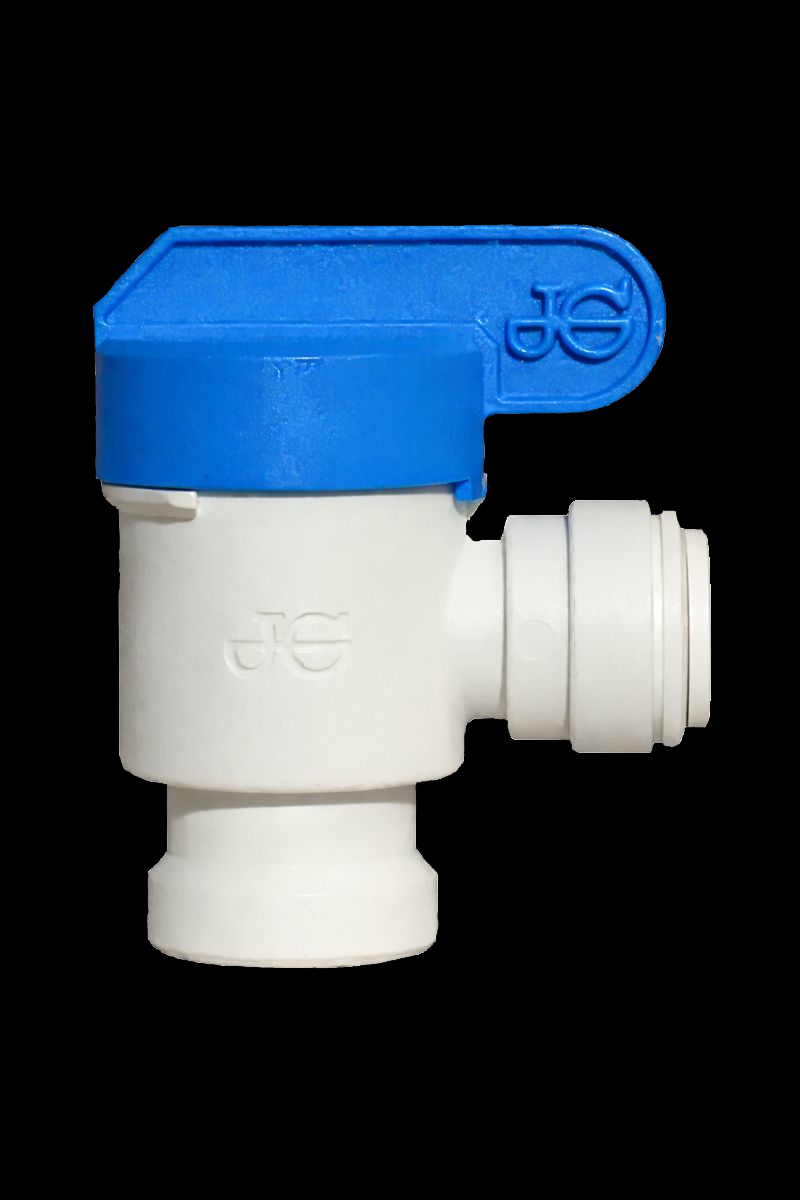 quarter by three eighths poly tank shutoff valve for reverse osmosis