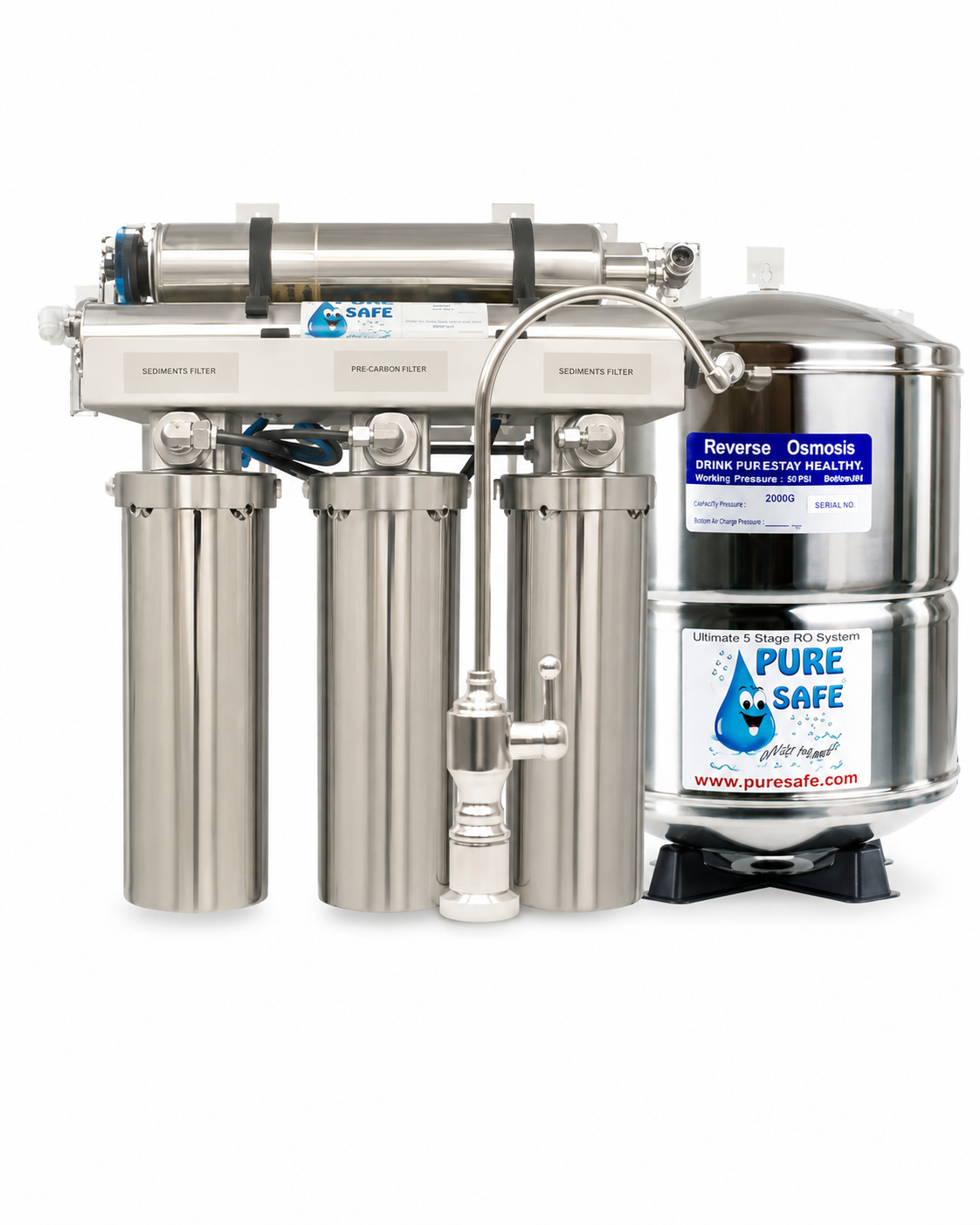 UPS-5T 5-Filter Reverse Osmosis System high resolution product image