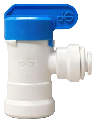 Quarter inch John Guest style poly tank valve reference image.