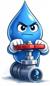 Water Fixers guide showing how to find your emergency water shut off valve in Santa Maria homes