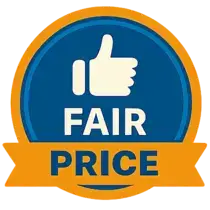 Fair price plumbing service badge representing honest pricing by Water Fixers on the Central Coast