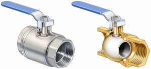 ball valve main water shut off used in residential plumbing systems