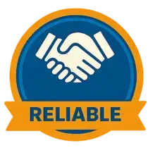 Reliable plumbing service badge representing trusted Water Fixers service on the Central Coast
