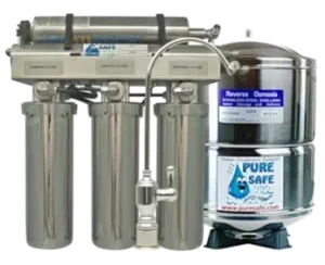 UPS-5T 5-stage reverse osmosis system with stainless steel tank and faucet by Water Fixers