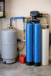 well water filtration system installation for iron sulfur and sediment removal in Central Coast home