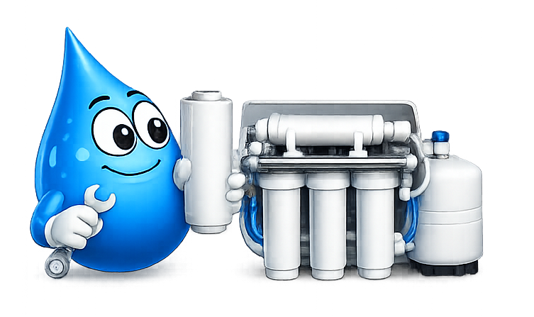 Water Fixers Drop Guy replacing reverse osmosis filters