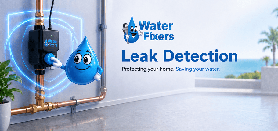 Smart water shutoff valve installation by Water Fixers Plumbing and Filtration in Santa Maria and the Central Coast