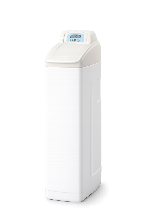 SoftFlo SE water softener system isolated on a light background