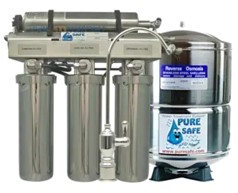 UPS-5T 5-stage reverse osmosis system with stainless steel tank and faucet by Water Fixers