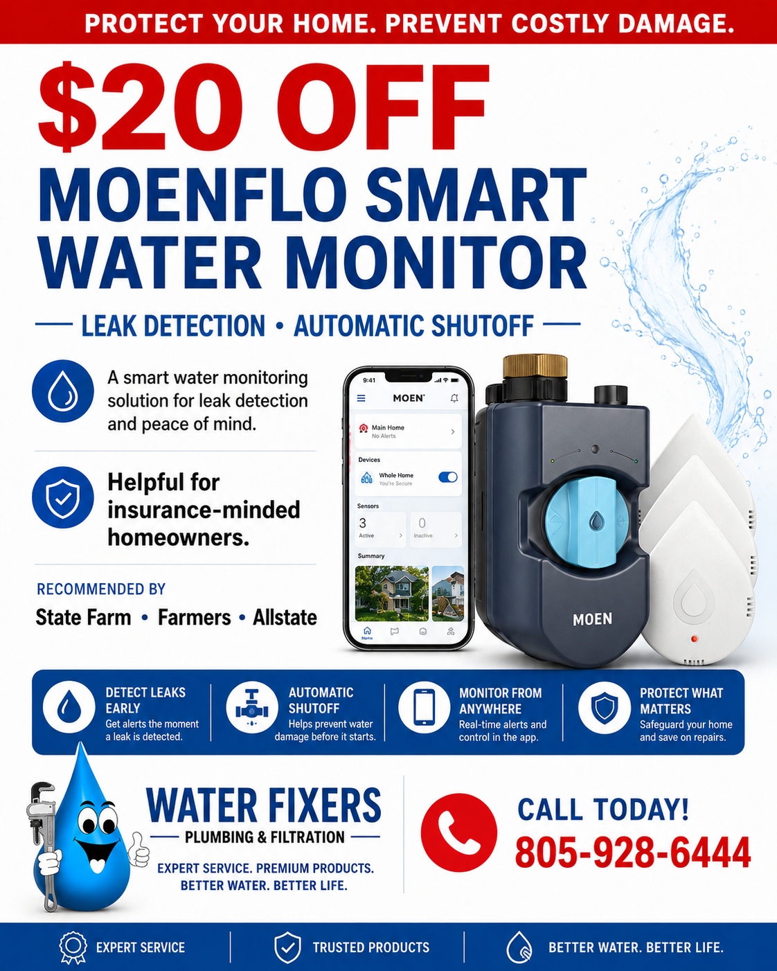 Smart Water Monitor and MoenFlo coupon