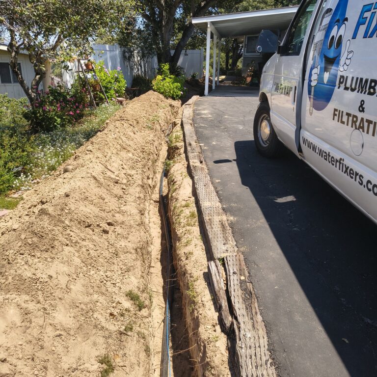 Water Fixers main water line repair project