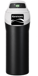 Black Kenmore cabinet-style water softener