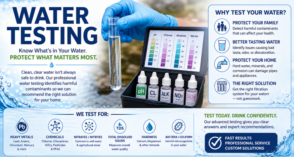 Water testing and water quality analysis by Water Fixers
