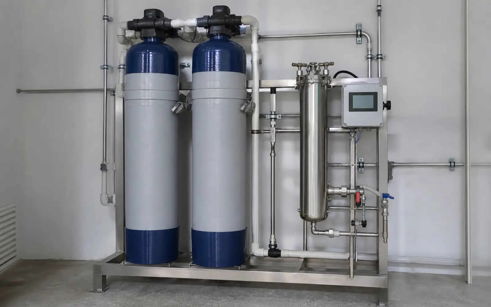 Commercial deionization equipment for higher purity water applications