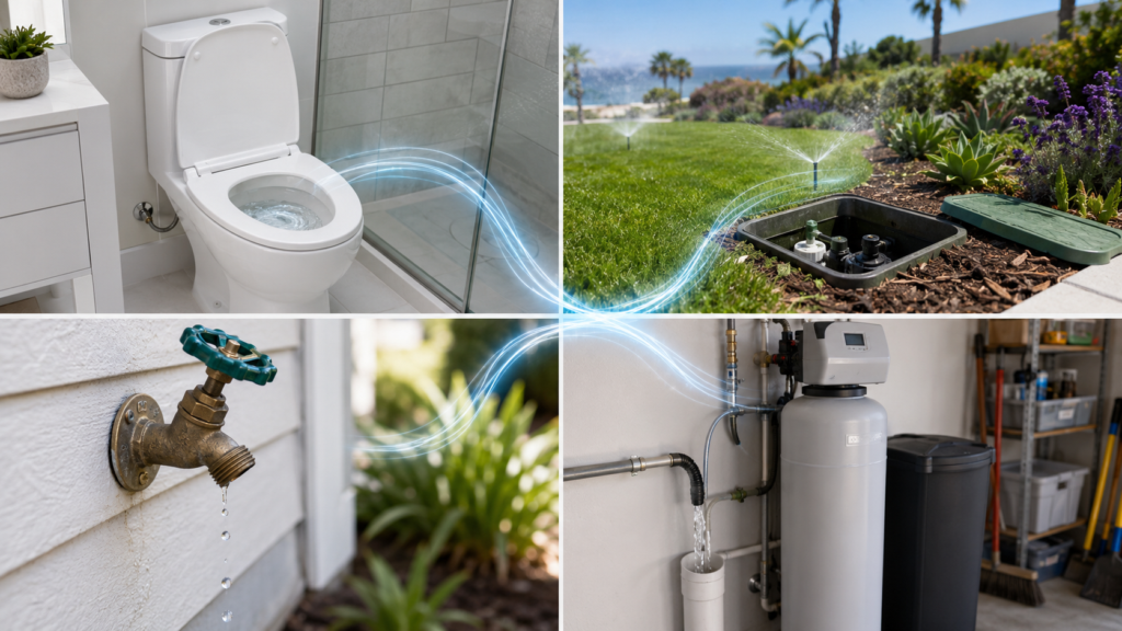 Common household water uses that can trigger a Flume leak alert