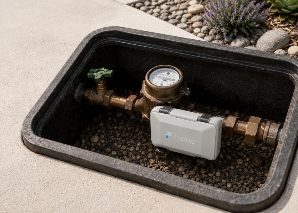 Residential water meter compatibility examples for a Flume smart water monitor