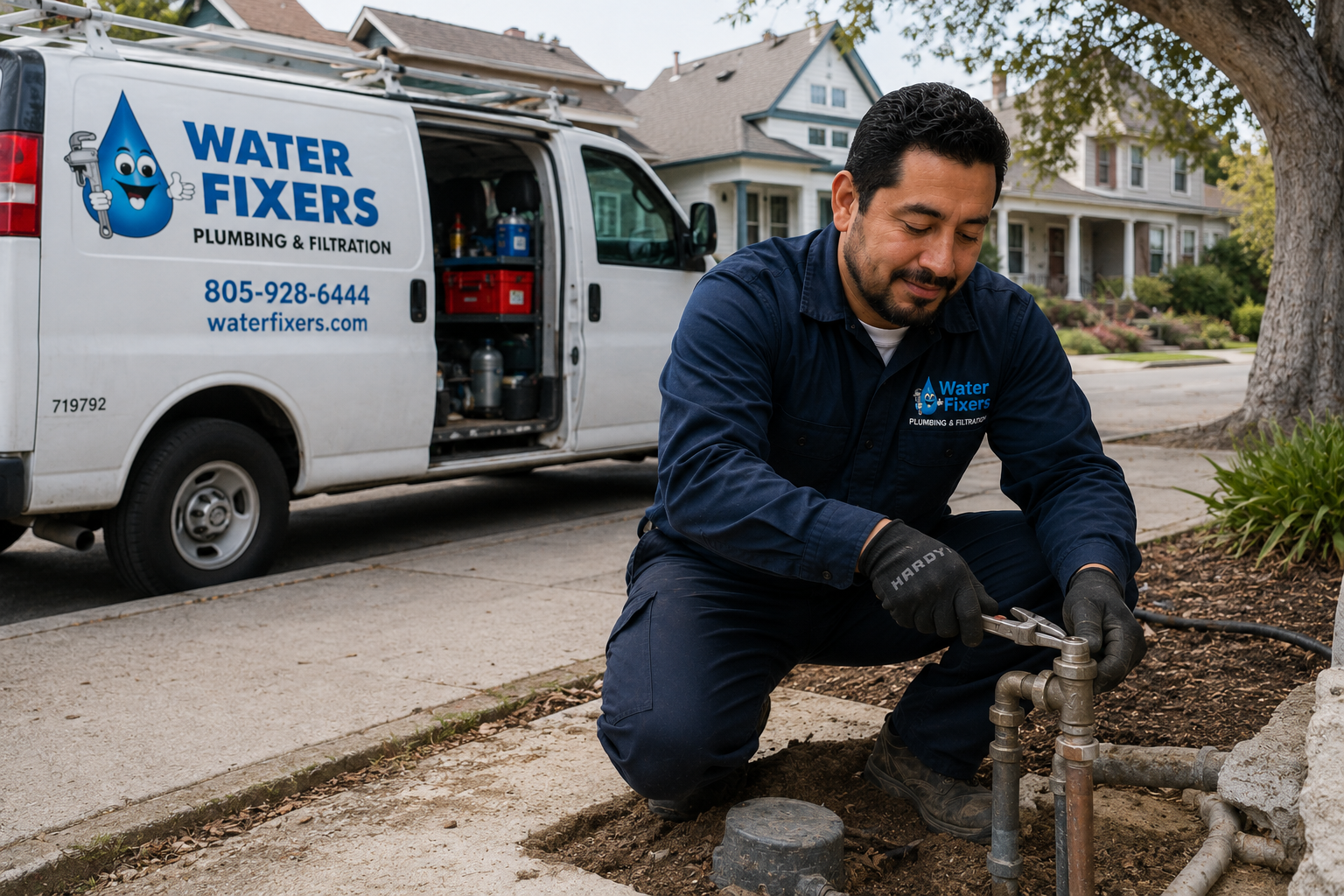Water Fixers residential service context for San Luis Obispo, California