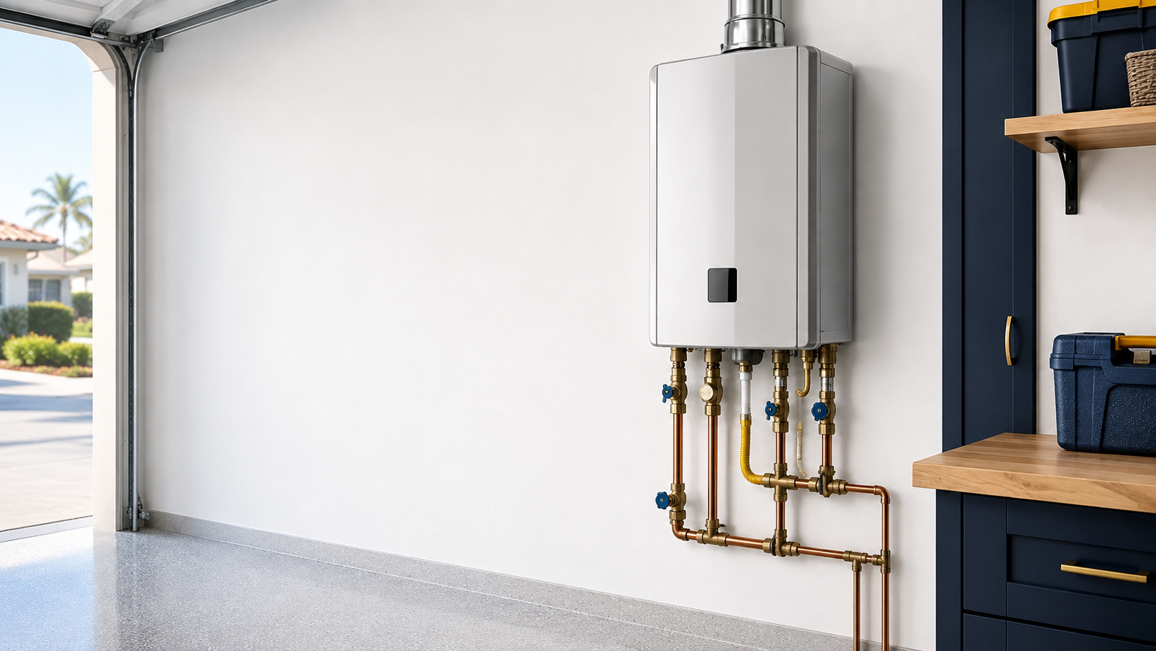 Tankless water heater maintenance service