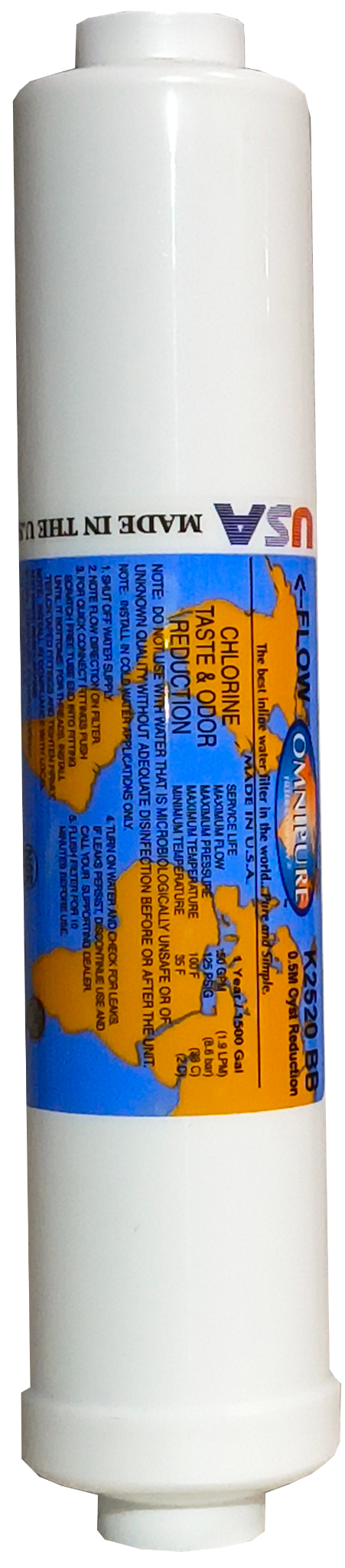 inline carbon filter cartridge