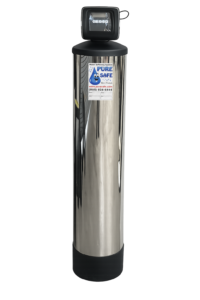 SmartSoft water softener with stainless steel mineral tank and digital control valve
