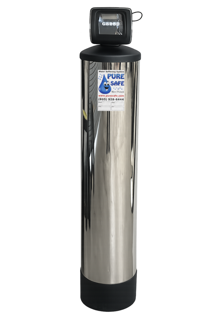 SmartSoft water softener with stainless steel mineral tank and digital control valve