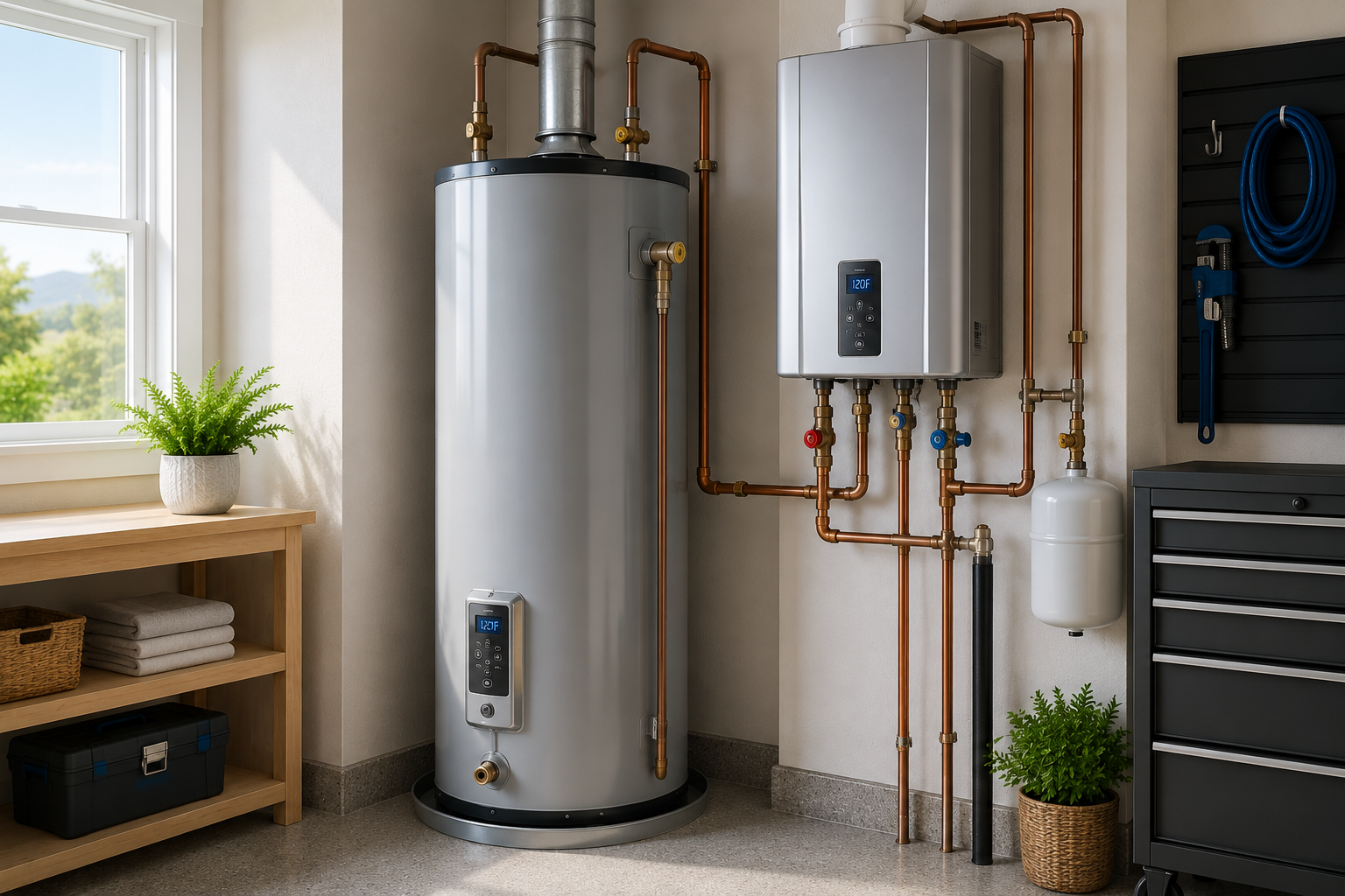 Tank and tankless water heater installations for Central Coast homes
