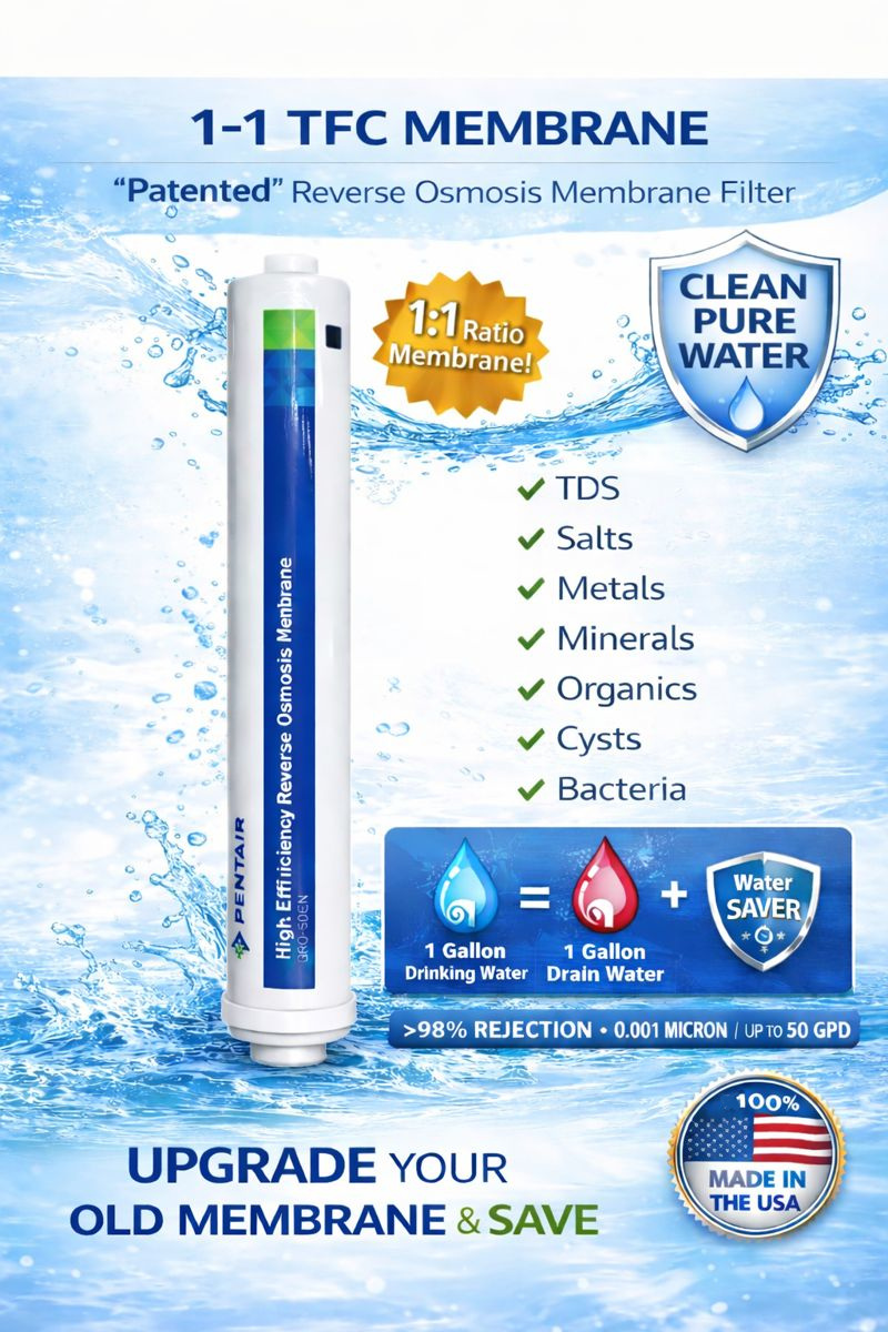 Pentair 1-to-1 high efficiency reverse osmosis membrane