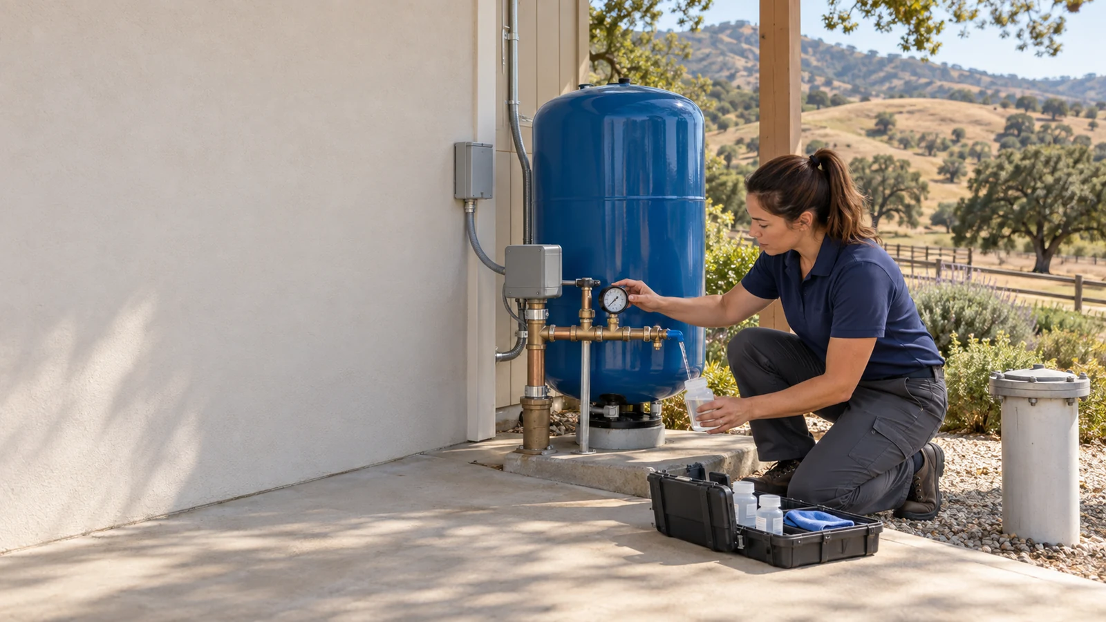 Water Fixers well-water service for an Arroyo Grande-area private-well property
