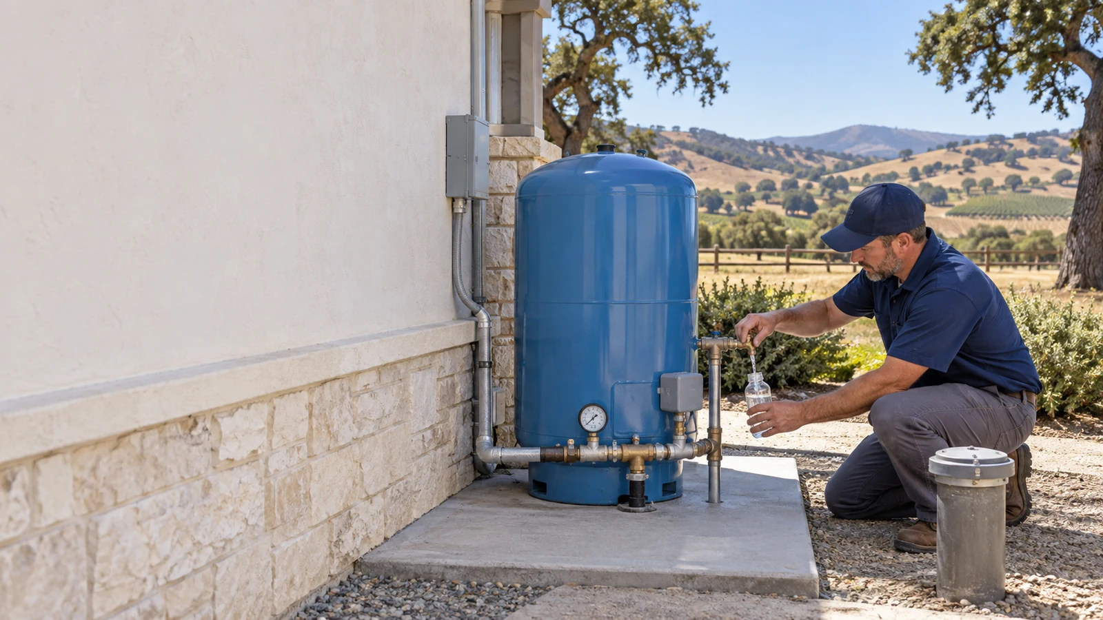 Water Fixers well-water service at a private-well property in the Buellton area