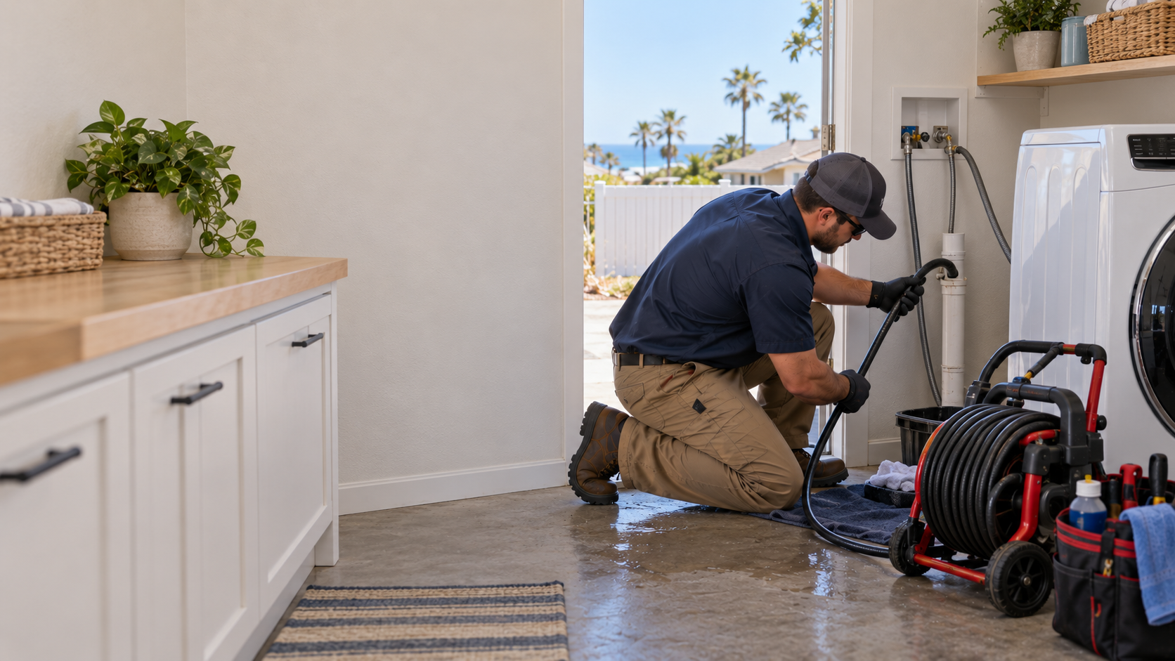 Water Fixers emergency plumber responding to an urgent residential plumbing problem in Grover Beach, California