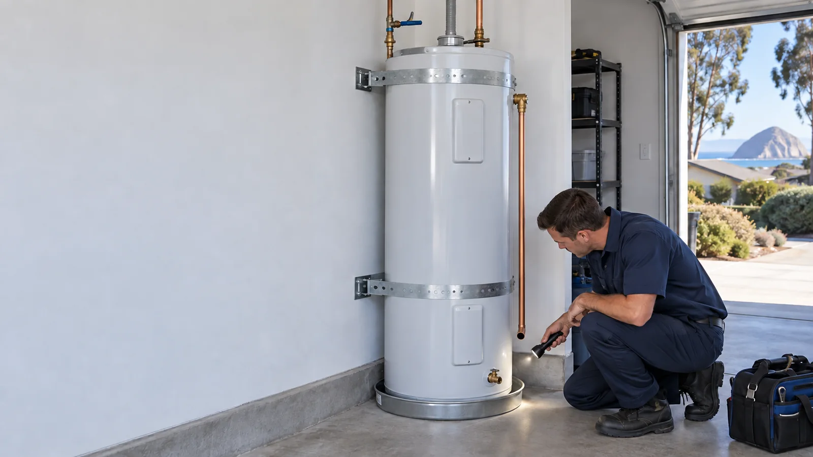 Water Fixers water heater service for a residential property in Los Osos