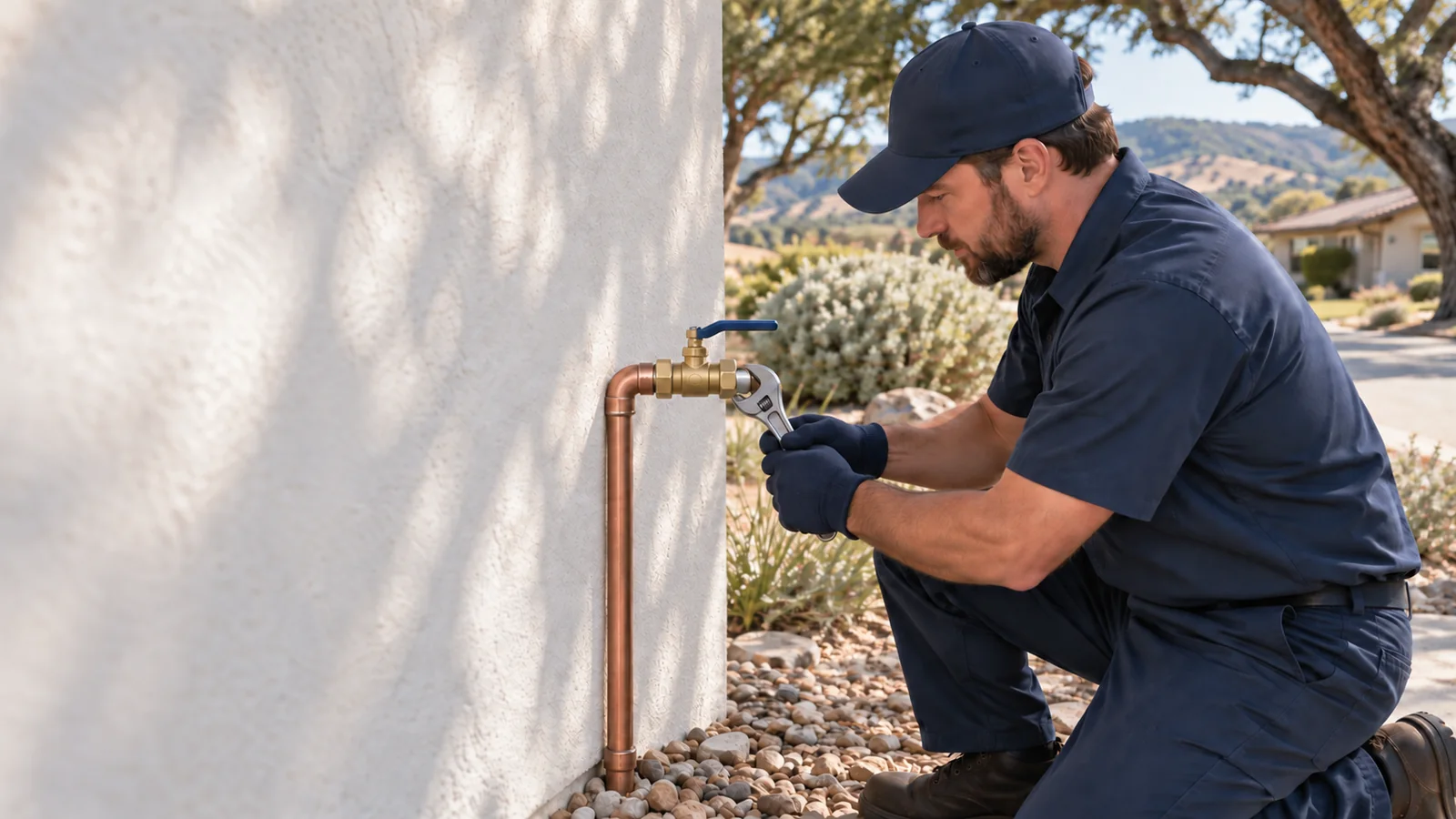 Residential water shutoff valve service in Orcutt