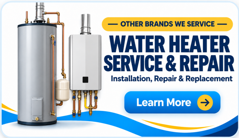 Other tank and tankless water heater brands Water Fixers services and repairs