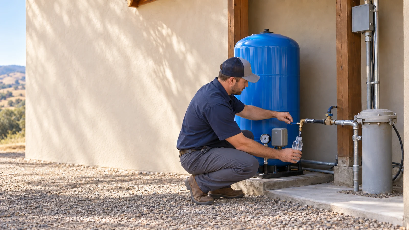 Water Fixers well-water service for a private-well property in the Paso Robles area