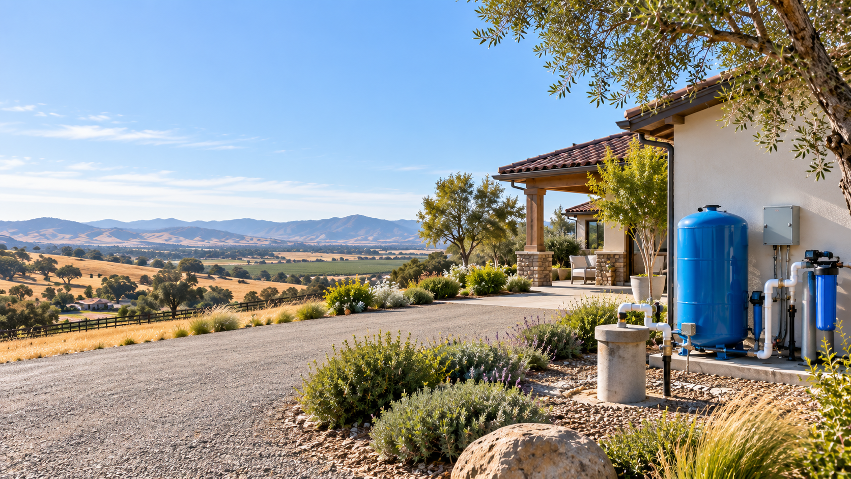 Private well-water home in the Santa Maria Valley