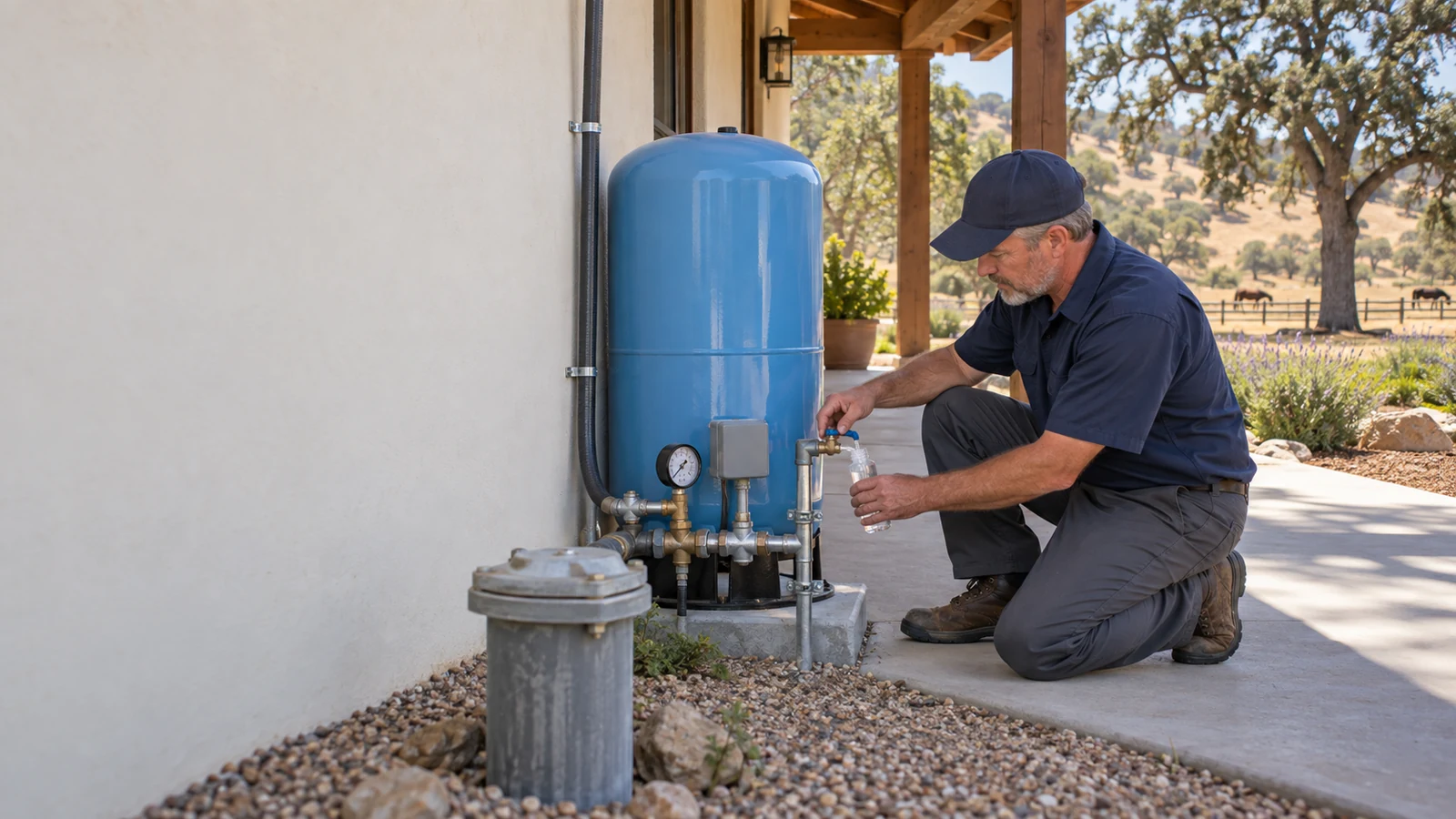 Water Fixers well-water service at a private-well property in the Santa Ynez area