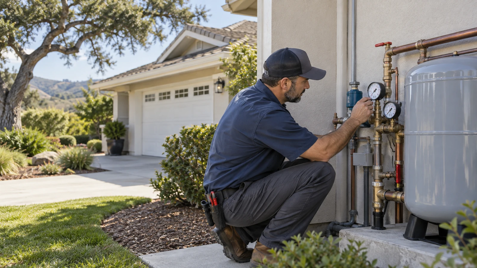 Water Fixers residential water-pressure and pump-system service context for Vandenberg Village, California