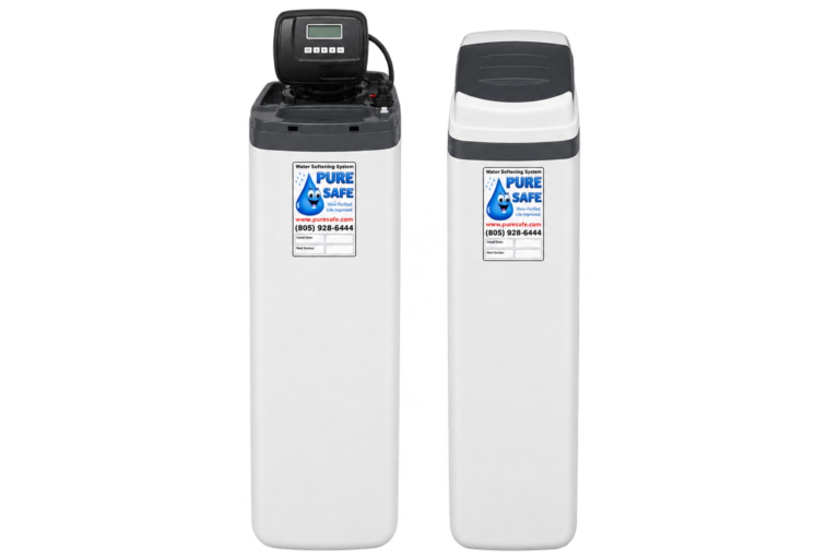 SoftFlo-SEC water softener shown with cover removed and installed