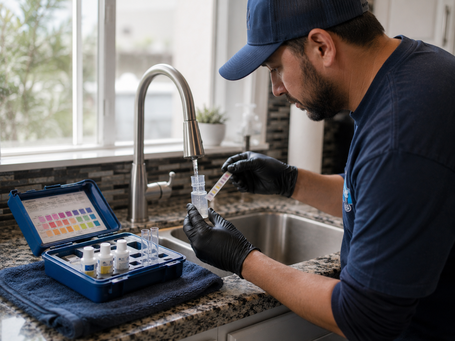 Diagnostic residential water testing for a water-quality concern in Lompoc