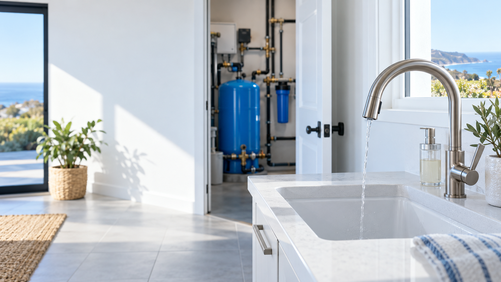 Private-well pressure and flow diagnosis